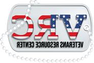 VRC text in patriotic colors on silver dog tag.